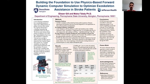 Thumbnail for entry Using Physics-Based Forward Dynamic Computer Simulation to Optimize Exoskeleton Assistance in Stroke Patients