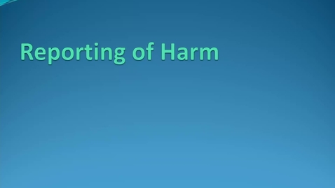 Thumbnail for entry Lecture 6.2. Assessment and Reporting of Harm (Part 5) [PHS580]