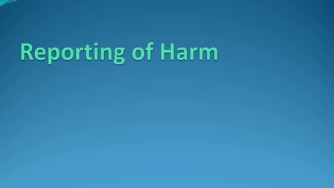 Thumbnail for Lecture 6.2. Assessment and Reporting of Harm (Part 5) [PHS580]
