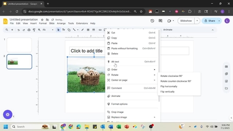 Thumbnail for Add Alt Text to Images in Google Slides