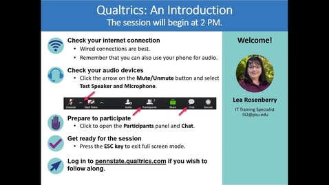 Thumbnail for Qualtrics: An Introduction