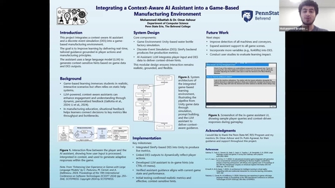Thumbnail for Integrating a Context-Aware AI Assistant into a Game-Based Manufacturing Environment
