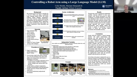 Thumbnail for Controlling a Robot Arm using a Large Language Model (LLM)