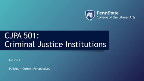 Thumbnail for CJPA501_L04_Lecture
