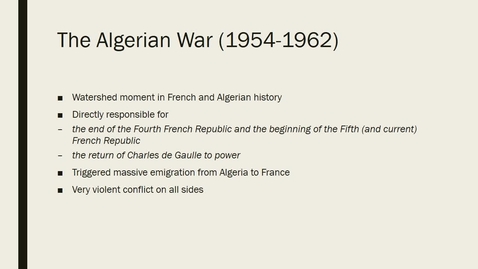 Thumbnail for FR138_The_Algerian_War