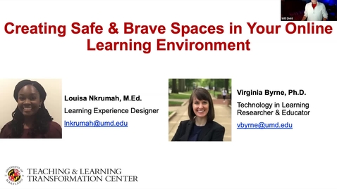 Thumbnail for ACSDE - Creating Inclusive and Brave Spaces in Your Online Learning Environment