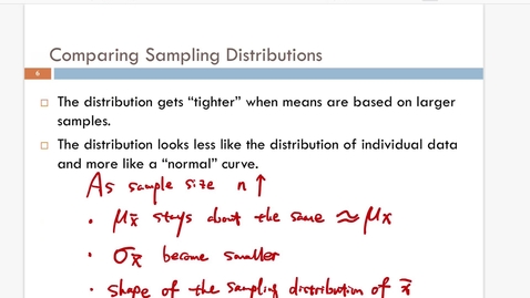 Thumbnail for Lesson 2.4. Sampling Distribution b