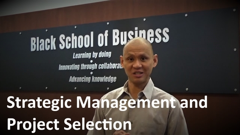 Thumbnail for MANGT 510 Strategic Management and Project Selection