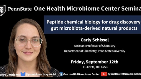 Thumbnail for Peptide chemical biology for drug discovery | Carly Schissel, PhD