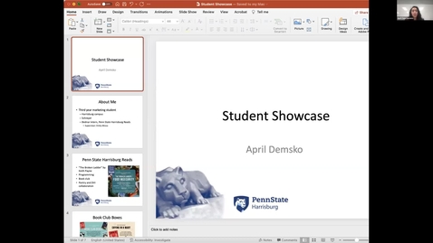 Thumbnail for April Demsko -- Student Employee Showcase 2022