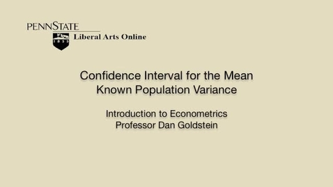 Thumbnail for ECON306_L01_Confidence_Interval_Mean_Known_Pop