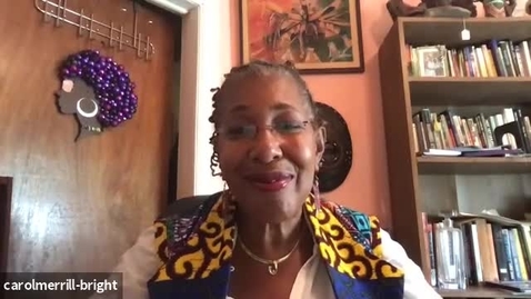 Thumbnail for Carol Merrill-Bright oral history interview and transcript, 2020 September 3