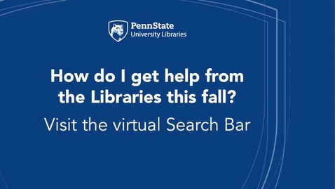 Thumbnail for University Libraries Search Bar