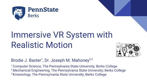 Thumbnail for MCREU2020 Immersive VR System with Realistic Motion