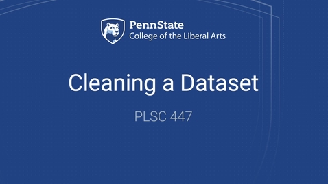 Thumbnail for PLSC447_L09_Vid02_Cleaning_a_Dataset