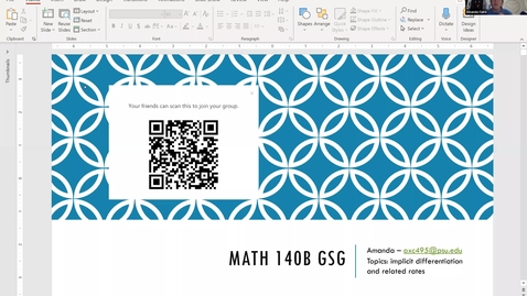 Thumbnail for PSL-GSG MATH 140B - Amanda (Fall 2020 Week 15)