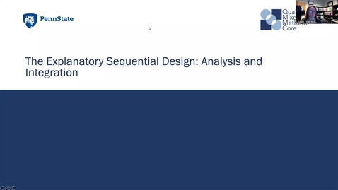 Thumbnail for Lesson 3 Module 2: Explanatory Sequential Analysis and Integration [PHS538]