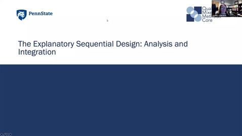 Thumbnail for entry Lesson 3 Module 2: Explanatory Sequential Analysis and Integration [PHS538]