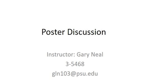Thumbnail for Poster Discussion - Quiz - ME 440