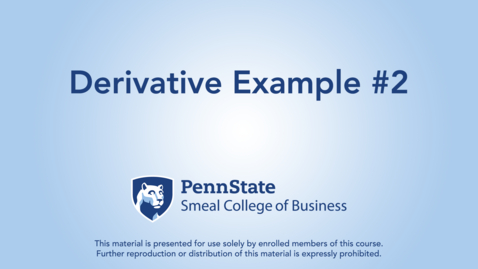 Thumbnail for Derivative Example #2