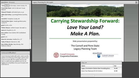Thumbnail for Legacy Planning - September 2013