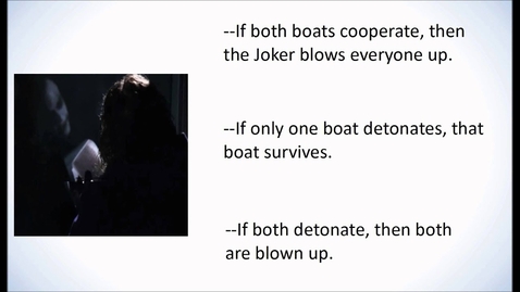 Thumbnail for Dark Knight Game Theory (Part 3): Boat Scene Prisoner's Dilemma