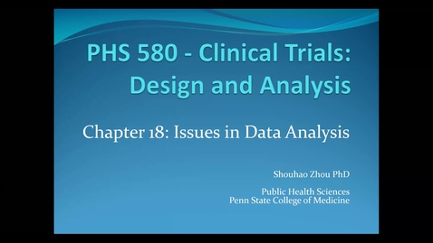 Thumbnail for Lecture 8.1. Issues in Data Analysis (Part 1) [PHS580]