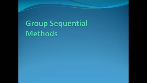 Thumbnail for entry Lecture 10.1. Statistical Methods in Interim Monitoring (Part 2) [PHS580]