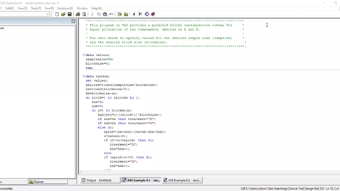 Thumbnail for Lecture 3.1. The Randomization Process (SAS Demo) [PHS580]