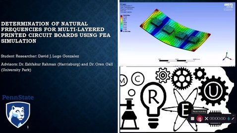Thumbnail for Determination of Natural Frequencies for Multi-Layered Printed Circuit Boards using FEA Simulation 