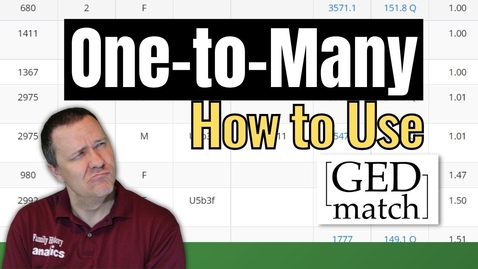 Thumbnail for How to Use One-to-Many Matching | GEDmatch TUTORIAL for Genetic Genealogy