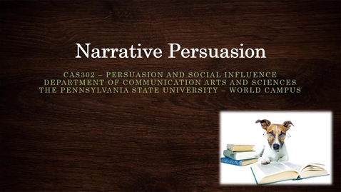 Thumbnail for CAS302_L06_01_Narrative_Persuasion
