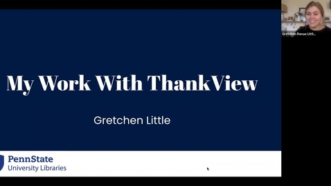 Thumbnail for Gretchen Little -- Student Employee Showcase 2022