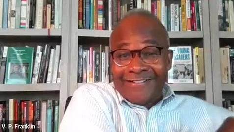 Thumbnail for V. P. Franklin oral history interview and transcript, 26 April 2022