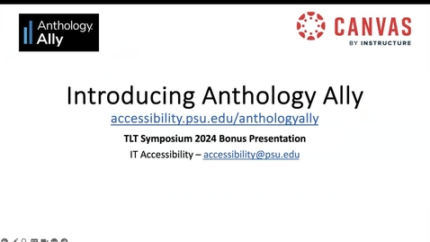Thumbnail for Symposium 2024 Anthology Ally Bonus Video