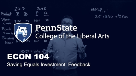 Thumbnail for ECON104_L05_Investment_Equal_Savings_Feedback