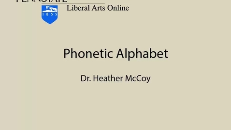 Thumbnail for FR001_L03_Phonetic_Alphabet