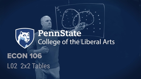 Thumbnail for ECON 106 L02  2x2 Tables