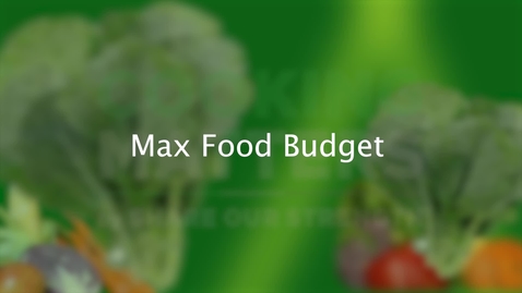 Thumbnail for V7: Shopping-Max Food Budget