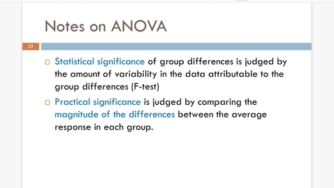 Thumbnail for Lesson 6.1. Intro to ANOVA d