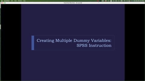 Thumbnail for SPSS-MultipleDummyVariables.mp4