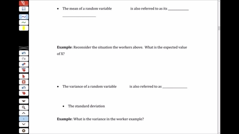 Thumbnail for entry NS3 - 3.3 Expected value and Variance of Discrete Random Variables