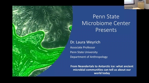 Thumbnail for 2019 DEC 13 From Neanderthals to artic ice: what ancient microbial communities can tell us