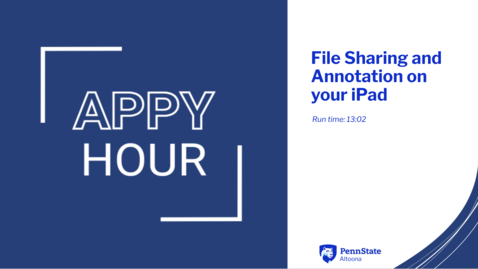 Thumbnail for File Sharing and Annotation on Your iPad