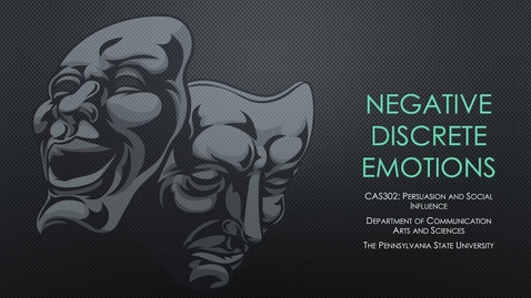 Thumbnail for CAS302_L09_01_Negative_Discrete_Emotions_Part1