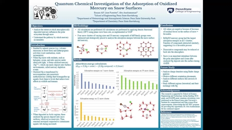 Thumbnail for entry Quantum Chemical Investigation of the Adsorption of Oxidized Mercury on Snow Surfaces