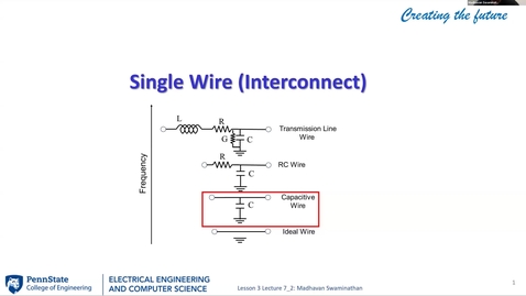 Thumbnail for EE 443 FA25 | Video Lecture 7.2 | Signal Wire (Interconnect)