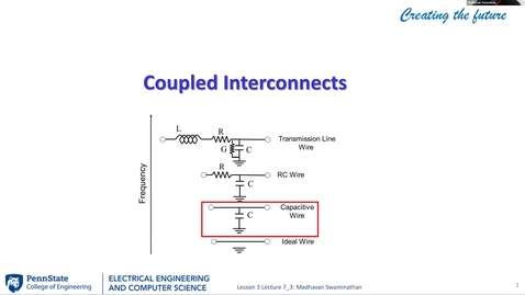 Thumbnail for EE 443 FA25 | Video Lecture 7.3 | Coupled Interconnects