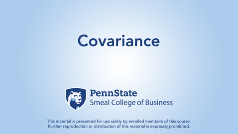 Thumbnail for Covariance