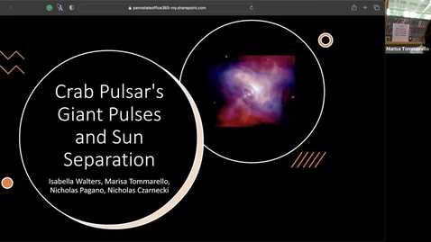 Thumbnail for entry Observation of Giant Pulses from the Crab pulsar: Effects when the pulsar appears near the Sun